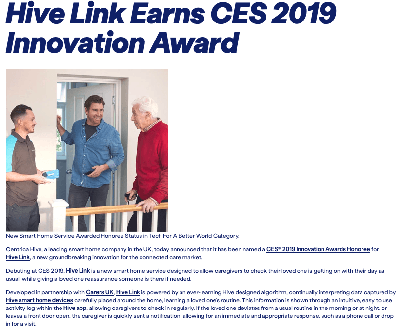 Hive Link at CES 2019